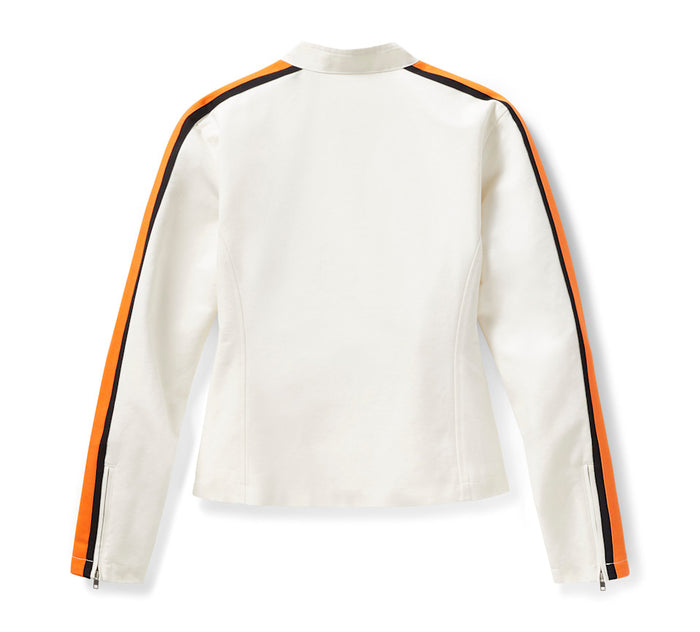 HARLEY-DAVIDSON® WOMENS WOVEN OFF WHITE  JACKET