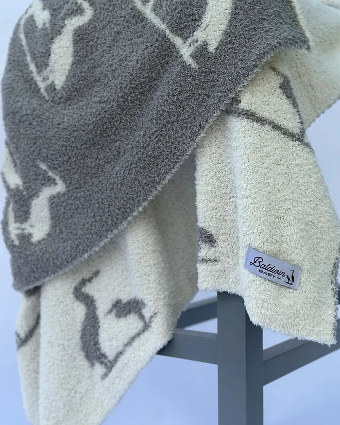 Heron Harmony Baby Blanket