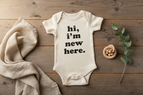 Hi I'm New Here Bodysuit – Bright Earthy Cover