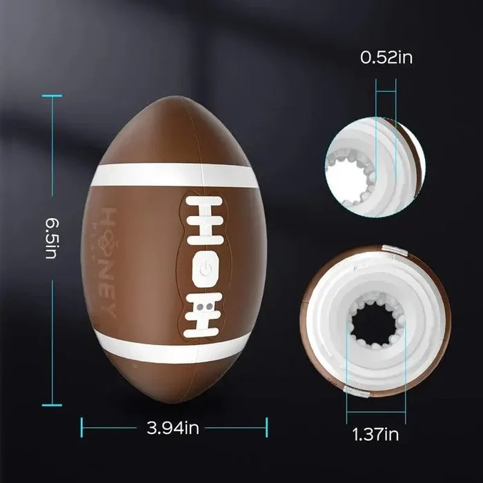 Mini Powerhouse Football Climax Masturbator - Brown - Masturbator
