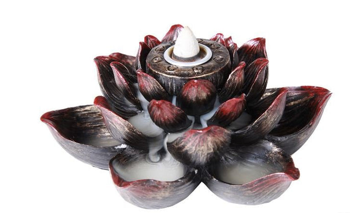 Incense Burner Red Lotus (backflow)