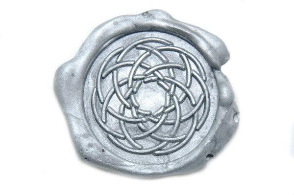 Japanese Kamon Kamashiki Linked Rings Deco - Backtozero B20 - Decorative, him, japanese family crest, Kamon, link, ring, Signature, signaturehandle, Silver