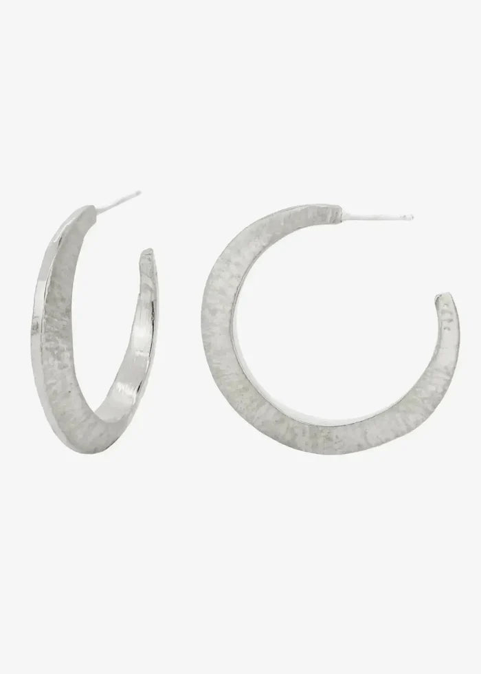 LADHA - Nairobi Hoop - Silver-LADHA Jewelry-treehaus