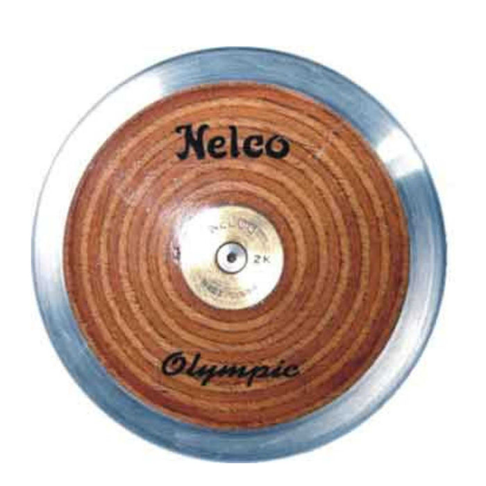 Laminated Wooden Discus | Nelco Olympic Low Spin | Wooden side plates with steel rim