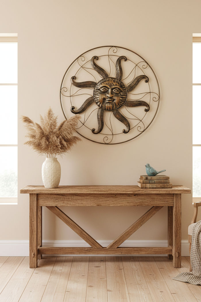 36" Sun Wall Decor Lifestyle Photo
