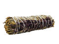 Bundle of lavender and sage. Green and purple in color tied together with white string.