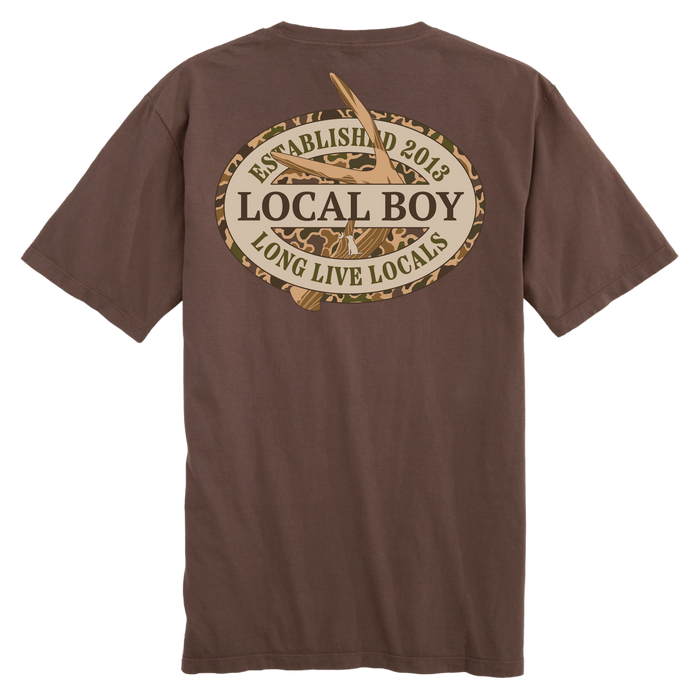 LB|YTH Old School Antler Oval Tee