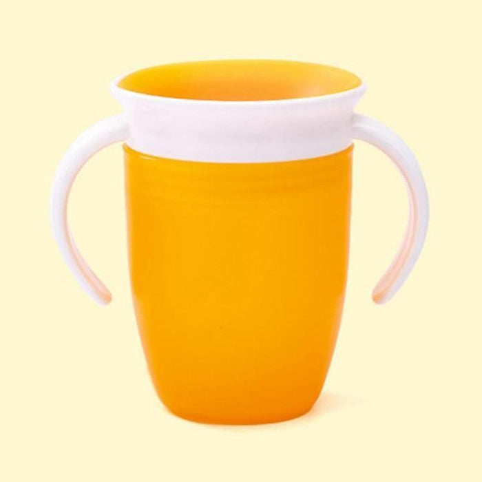 Leak-Proof Rotatable Magic Learning Cup for Babies - 240ml Silicone Sippy Cup - Multiple Colors