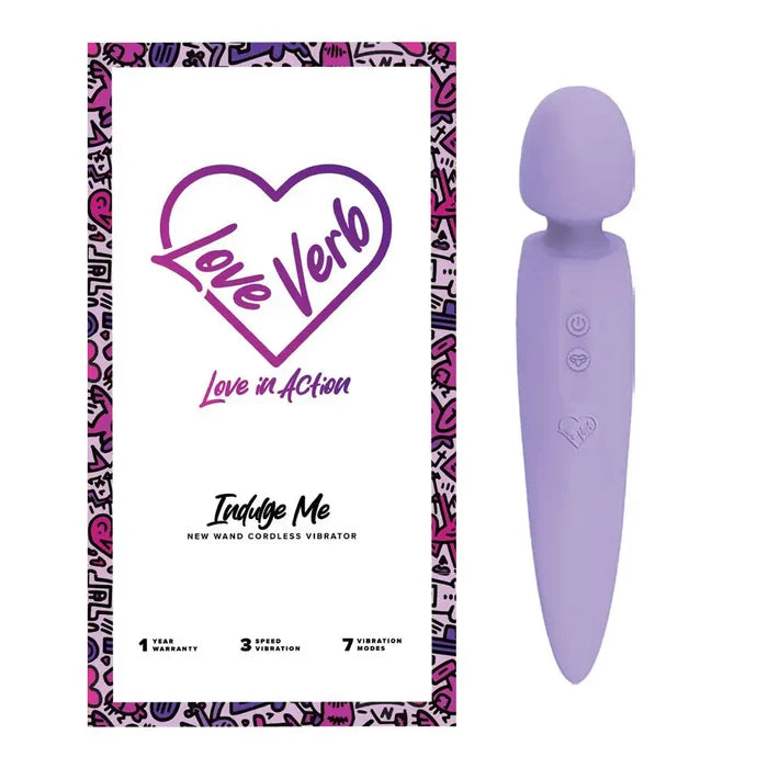 Indulge Me Copper - Infused Dual Use Wand Vibrator - Lilac
