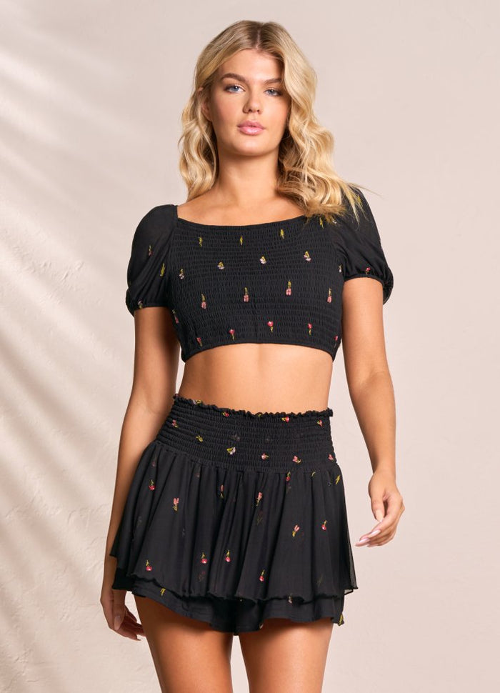 Maaji Riley Mesh Crop Top - Garden