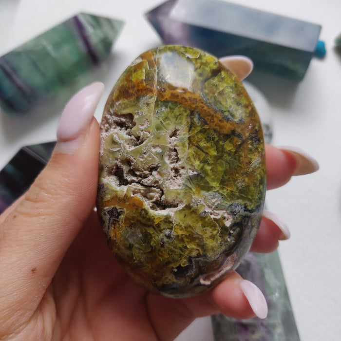 Matrix Green Opal Palm Stone (#3) - Simply Affinity