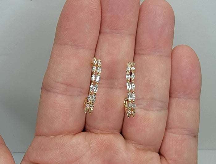 Medium Double Hoop Earrings - Posh West Boutique