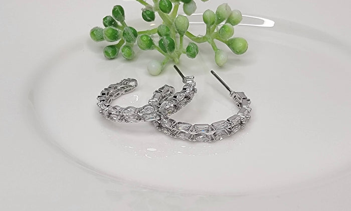 Medium Double Hoop Earrings - Posh West Boutique
