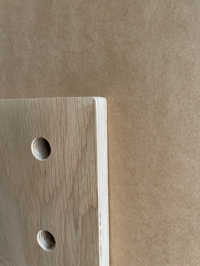 Medium size Oak veneer Pegboard 26cm x 88cm - only 1 x left!