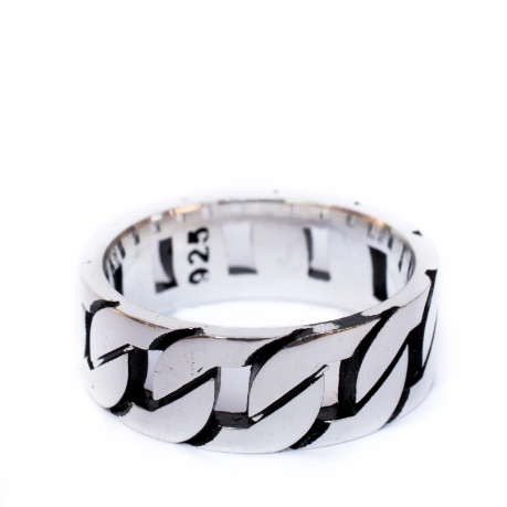 Men's Silver Link Ring