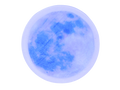 sparkly lavender colored moon soap