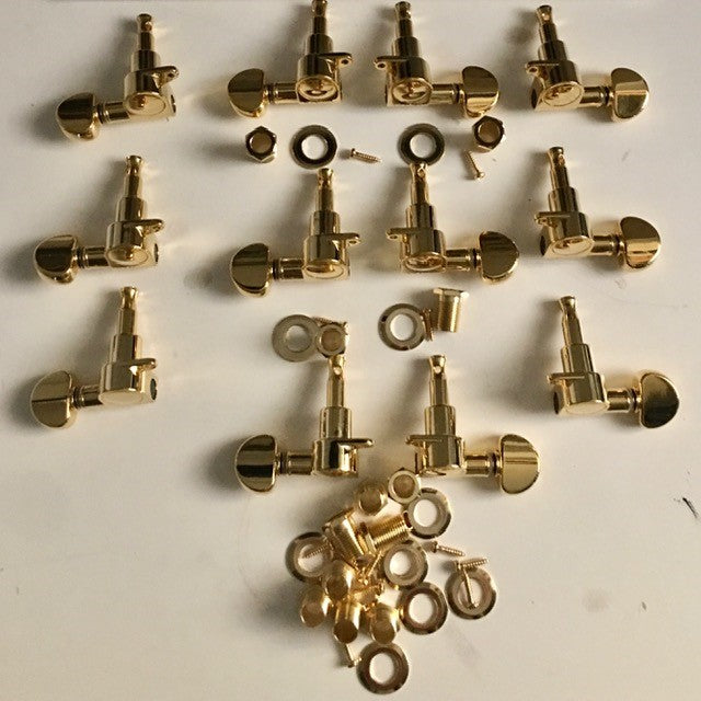 MINI GROVER MACHINE HEADS - 205 Series Cole Clark 12 String Chrome