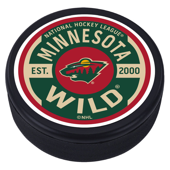 Minnesota Wild Gear Textured Puck