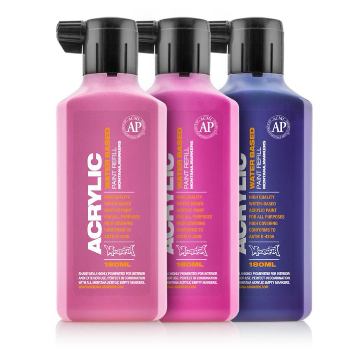 Montana - Acrylic Paint Refill 180ml - Shock Pink
