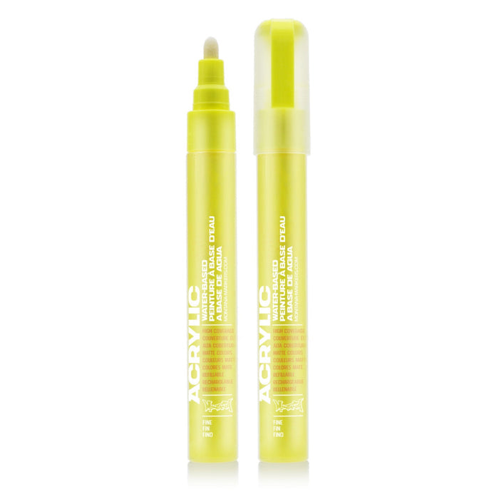 Montana Acrylic Marker 2mm Fine - Fluro Flash Yellow