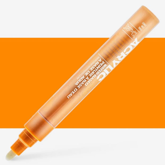 Montana Acrylic Marker 2mm Fine - Shock Orange Light