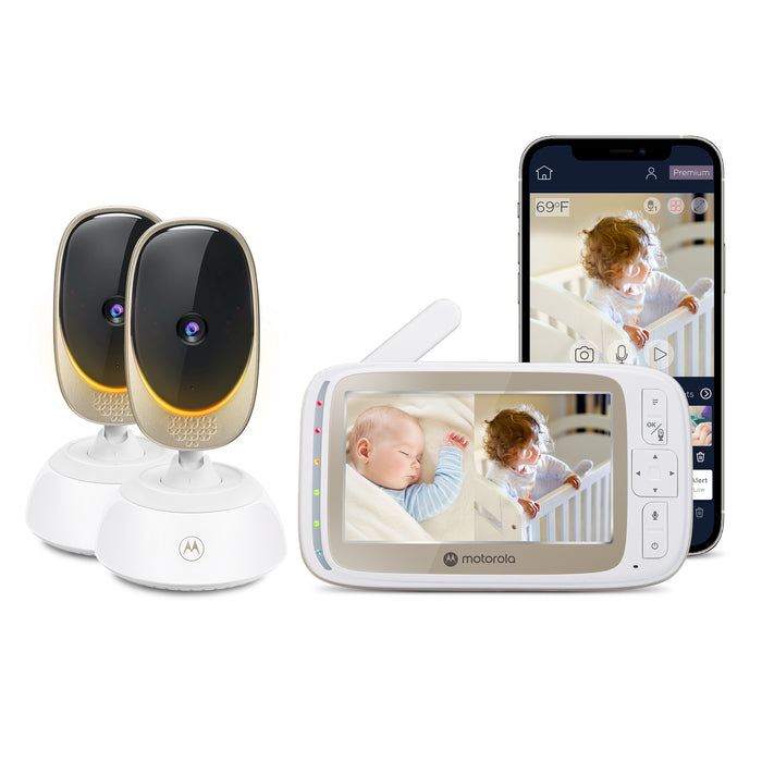Motorola VM85-2 Connect Baby Monitor, 2 Cameras, WiFi & App