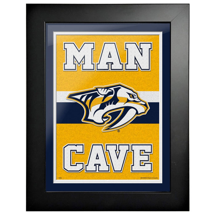 Nashville Predators 12x16  Man Cave Framed Sign