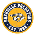 Nashville Predators Sign - 22" Round Distressed Logo