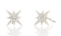 Nations - Earrings - Starburst Crystal Stud (Sterling Silver) #E-PAVE-STR-S