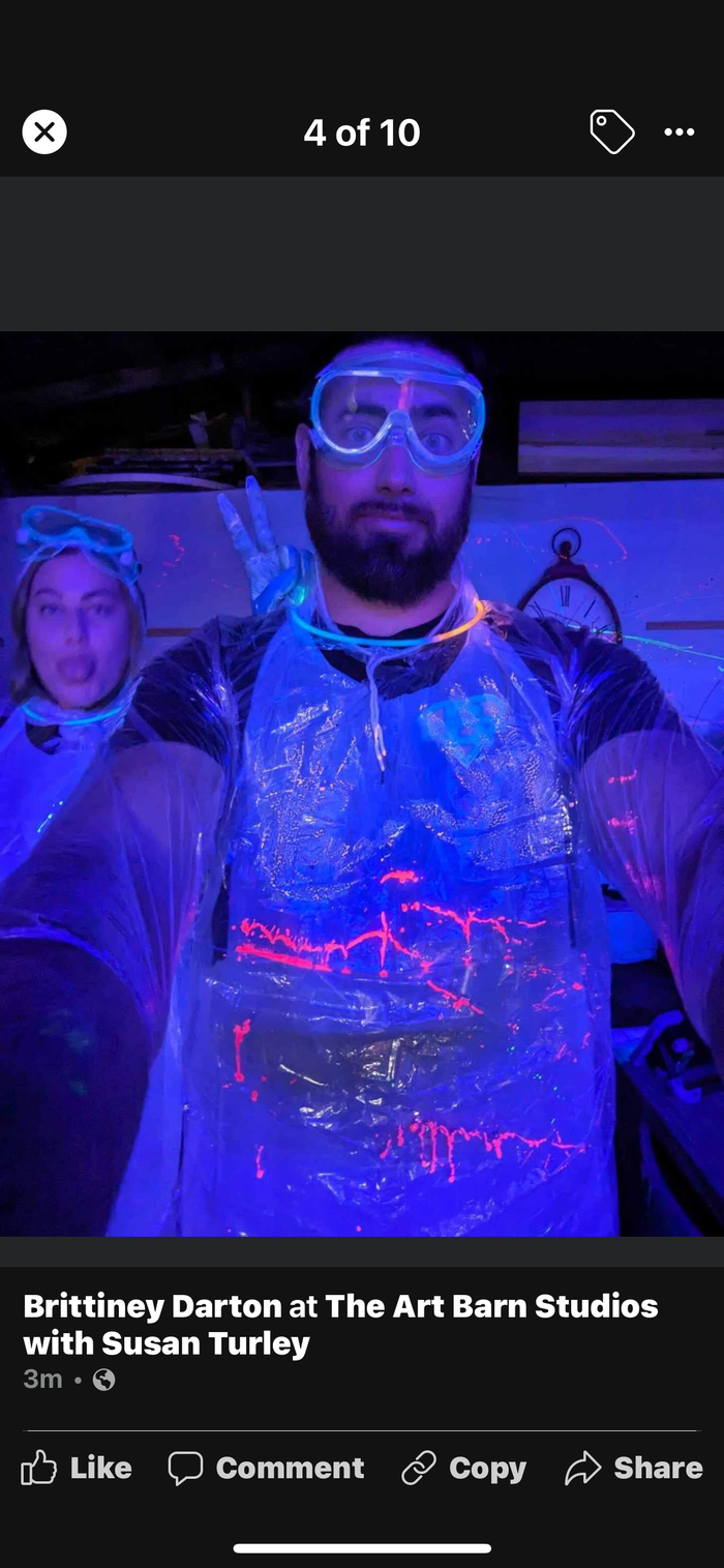 Neon Splatter Paint Event