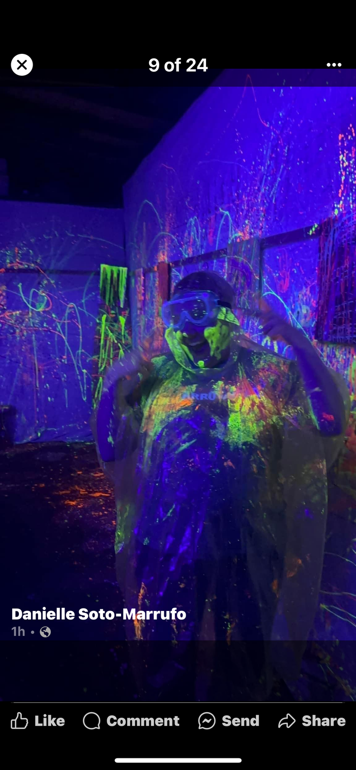 Neon Splatter Paint Event