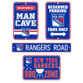 New York Rangers Fan Four Pack Sign Set