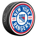 New York Rangers Gear Textured Puck