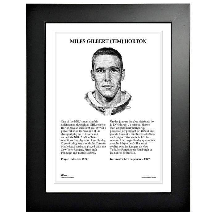NHL Legends | 12" x 16" Frame | 1977 Tim Horton