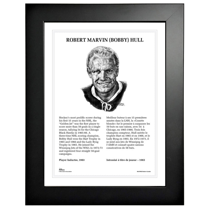 NHL Legends | 12" x 16" Frame | 1983 Bobby Hull