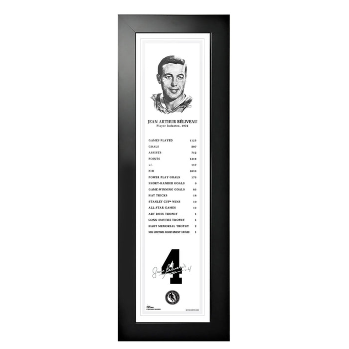 NHL Legends | 6" x 22" Frame | 1972 Jean Beliveau