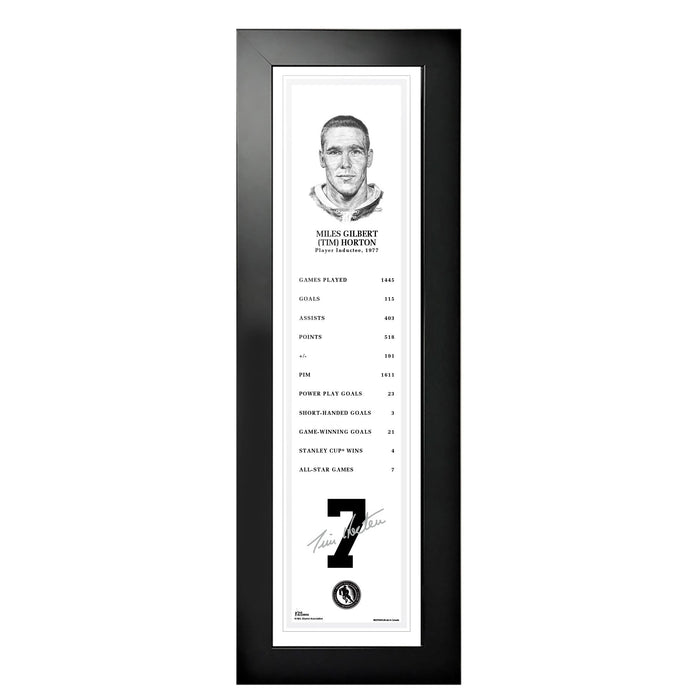 NHL Legends | 6" x 22" Frame | 1977 Tim Horton