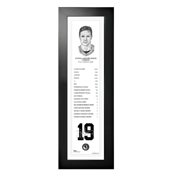 NHL Legends | 6" x 22" Frame | 2009 Steve Yzerman