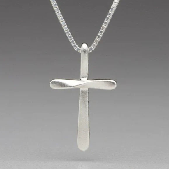 Nichole Collins - Necklace - Forged Small Cross #C807B