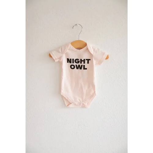 "Night Owl" Organic Cotton Baby Bodysuit