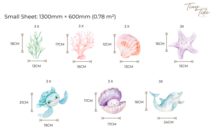 Ocean Magic Wall Stickers Set
