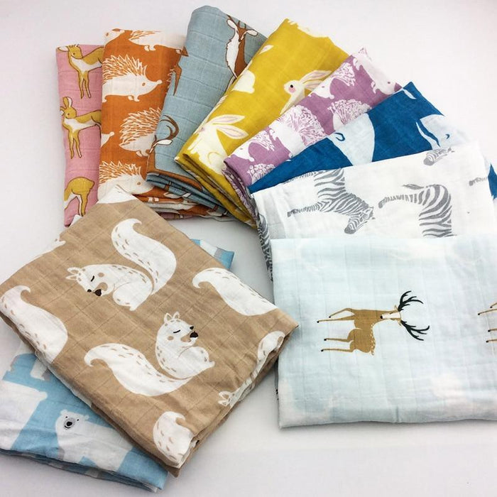Organic Cotton Baby Multi-Use Blanket – 27 Designs