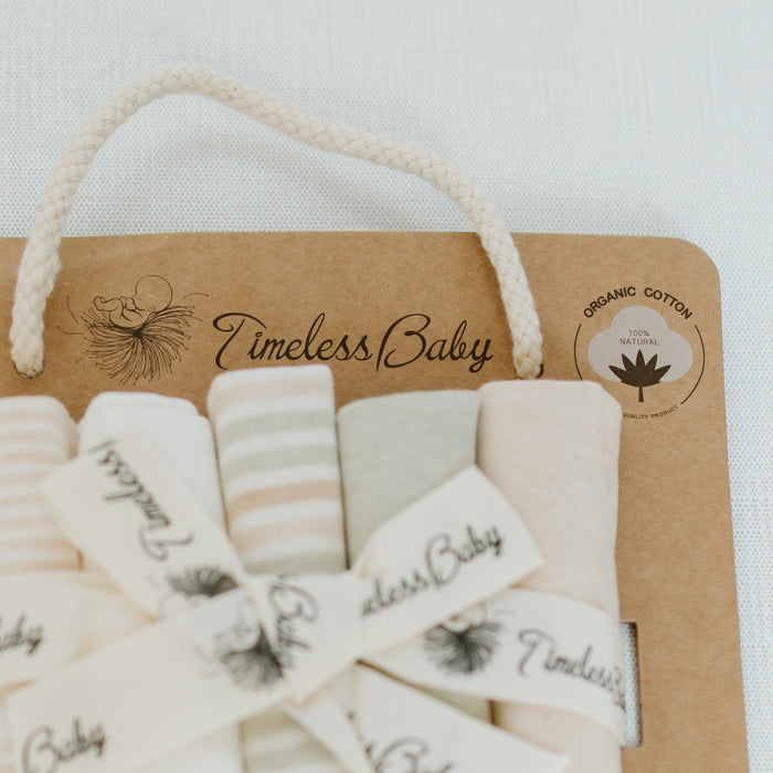 Organic Cotton Baby Washcloths (set of 5)