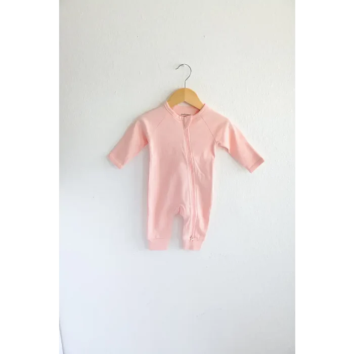 Organic Cotton Baby Zipper Sleeper (Cozy Pink)