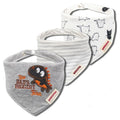 Organic Cotton Waterproof Baby Burp Cloth Bibs – Set of 3 | Multiple Designs