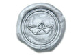 Origami Boat Wax Seal Stamp - Backtozero B20 - her, him, Origami, Signature, signaturehandle, Silver