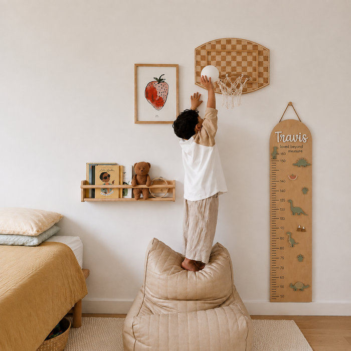 Personalised Wooden Height Chart - Themed
