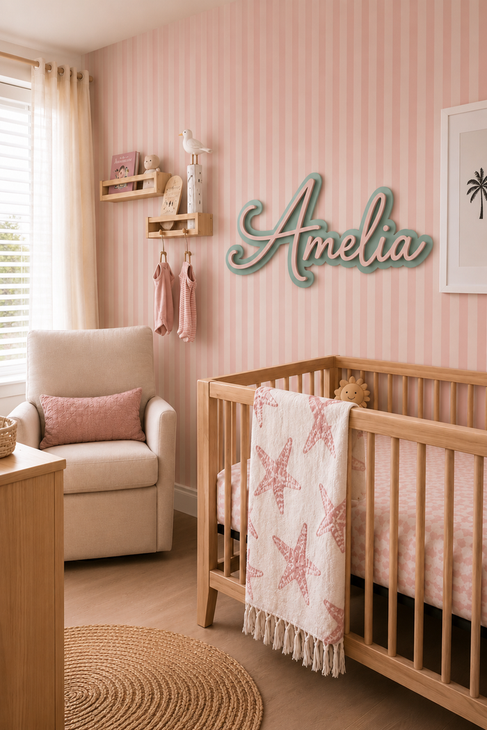 Personalized Double Mounted Name Sign