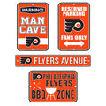 Philadelphia Flyers Fan Four Pack Sign Set