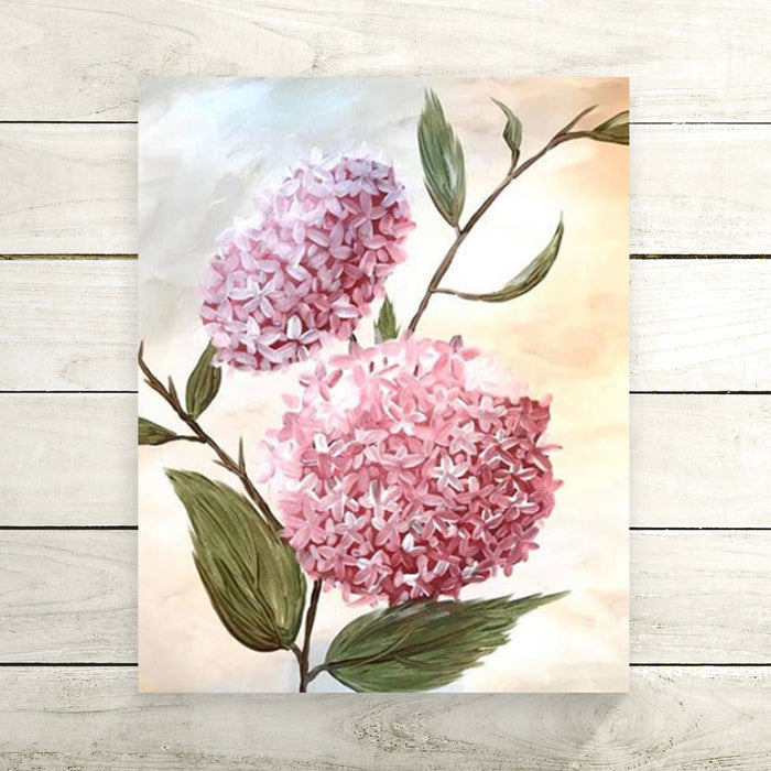 Pink Hydrangea DIY Painting Kit